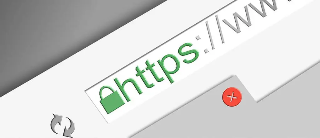 Screenshot of a URL starting with "https://www," illustrating the structure of a web address for a blog.